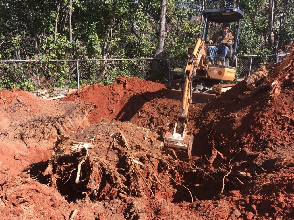 Garage metal building foundation