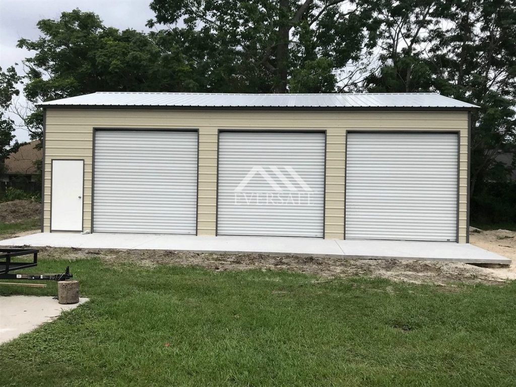 3 Car Loxahatchee steel Garage